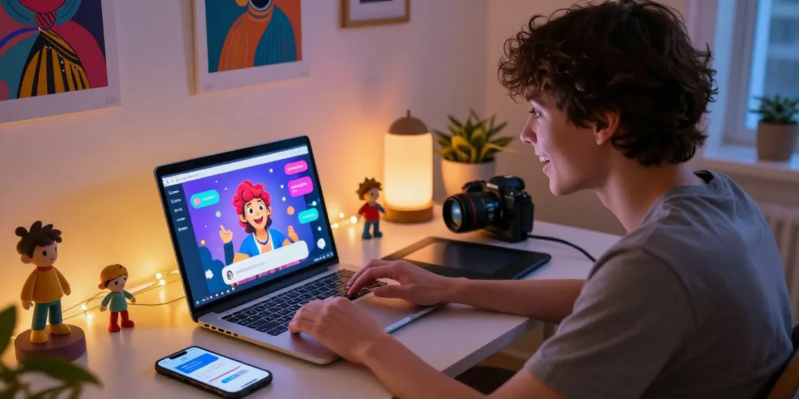 Engaging NSFW AI chat scene showcasing vibrant interactions with playful digital characters