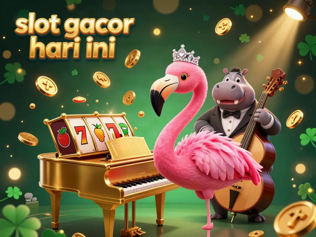 Experience the excitement of slot gacor hari ini with vibrant casino characters and dynamic slot elements.