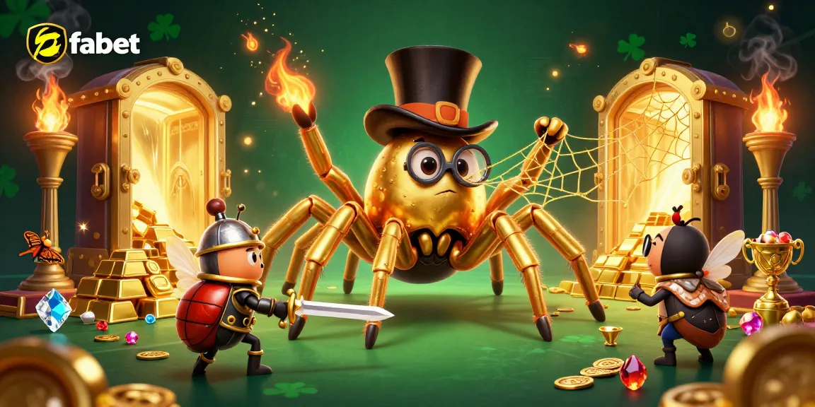 Engage in thrilling gameplay at fabet with gold and diamond visuals in a vibrant casino scene.