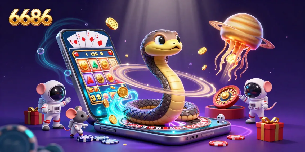 Engage with 6686 as astronaut mice enjoy betting on Saturn's roulette rings in a cosmic casino